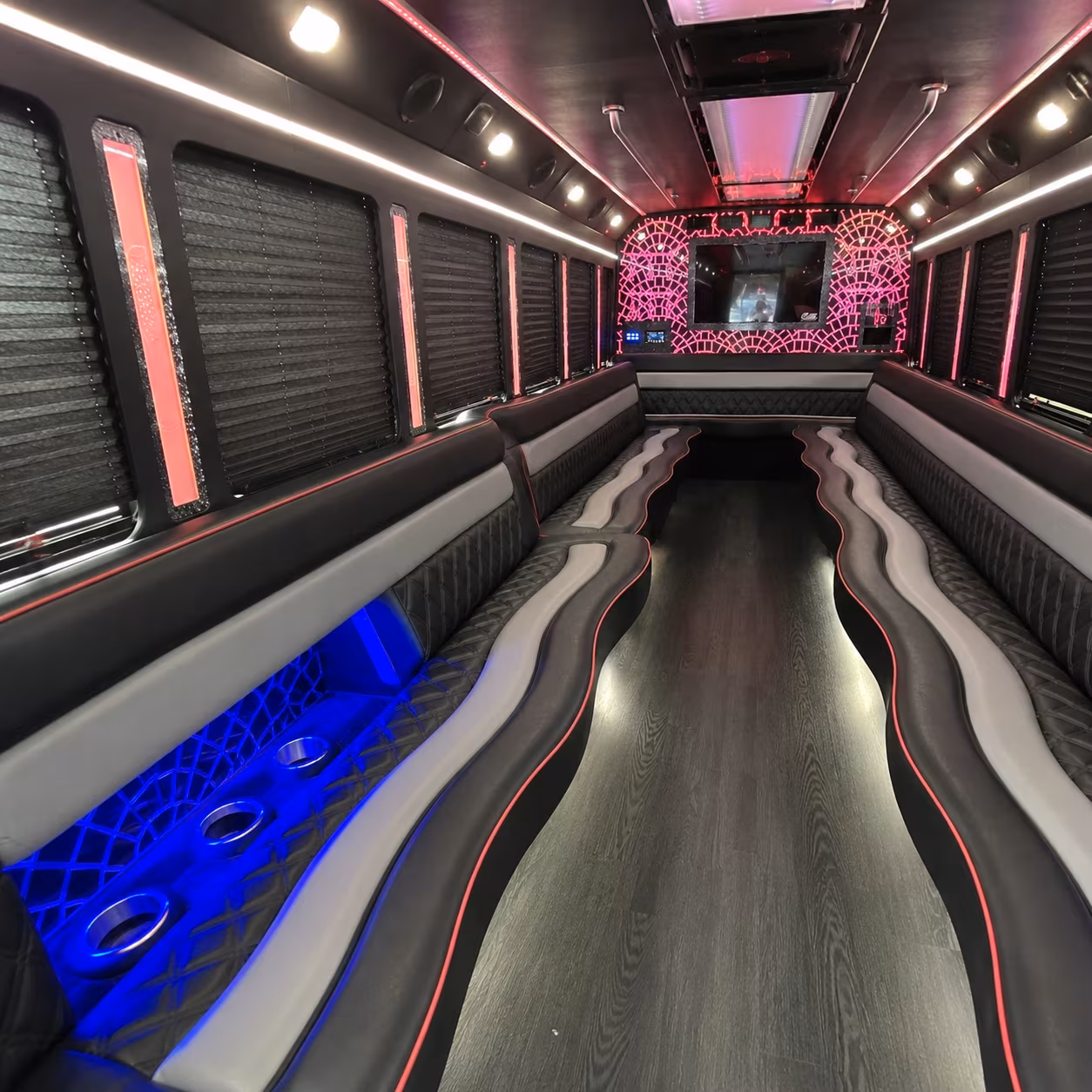 Atlanta Bachelor & Bachelorette Transportation party bus exterior