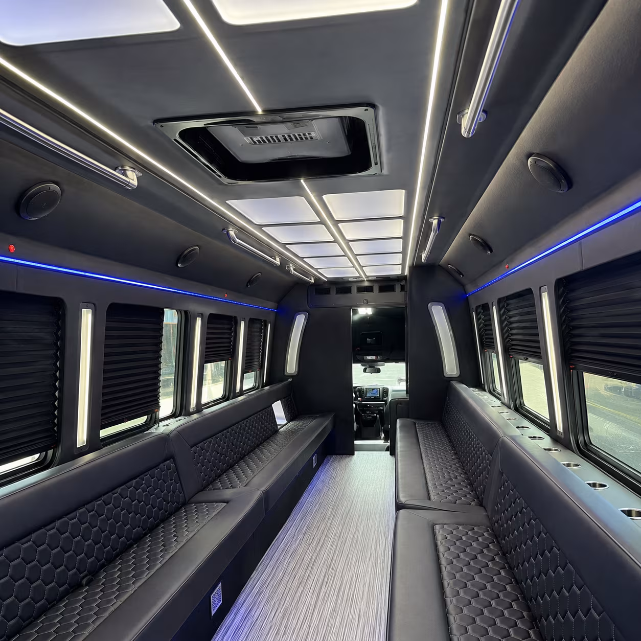 Atlanta Birthday, Sweet 16, & Quinceañera Transportation party bus exterior