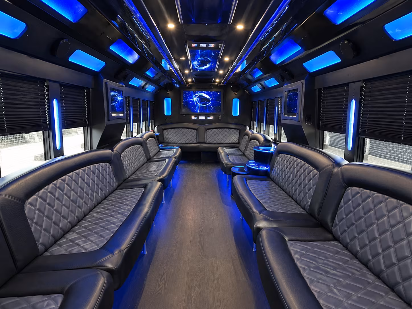 Atlanta Concert & Music Festival Transportation party bus exterior
