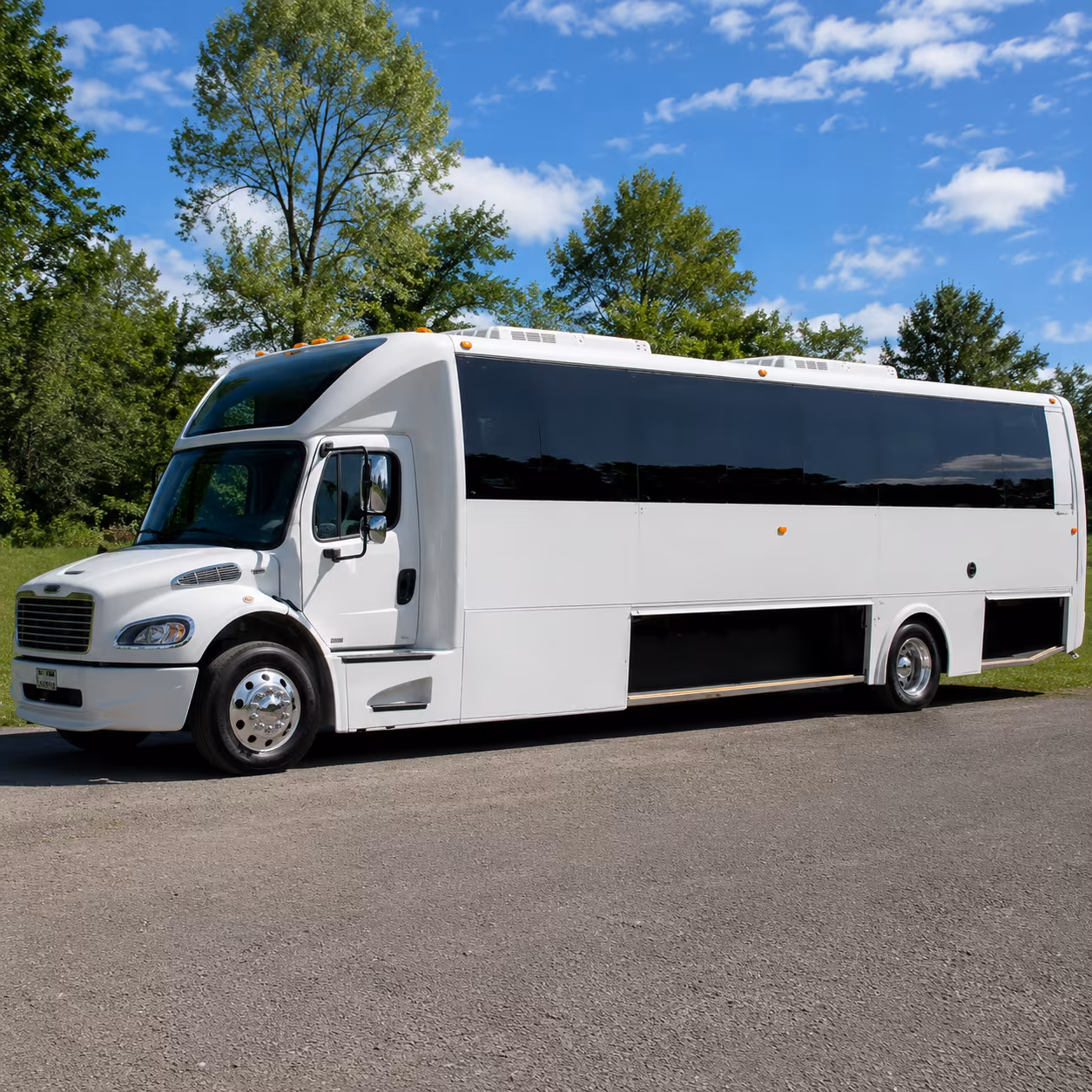 Atlanta Private Event Transportation party bus exterior