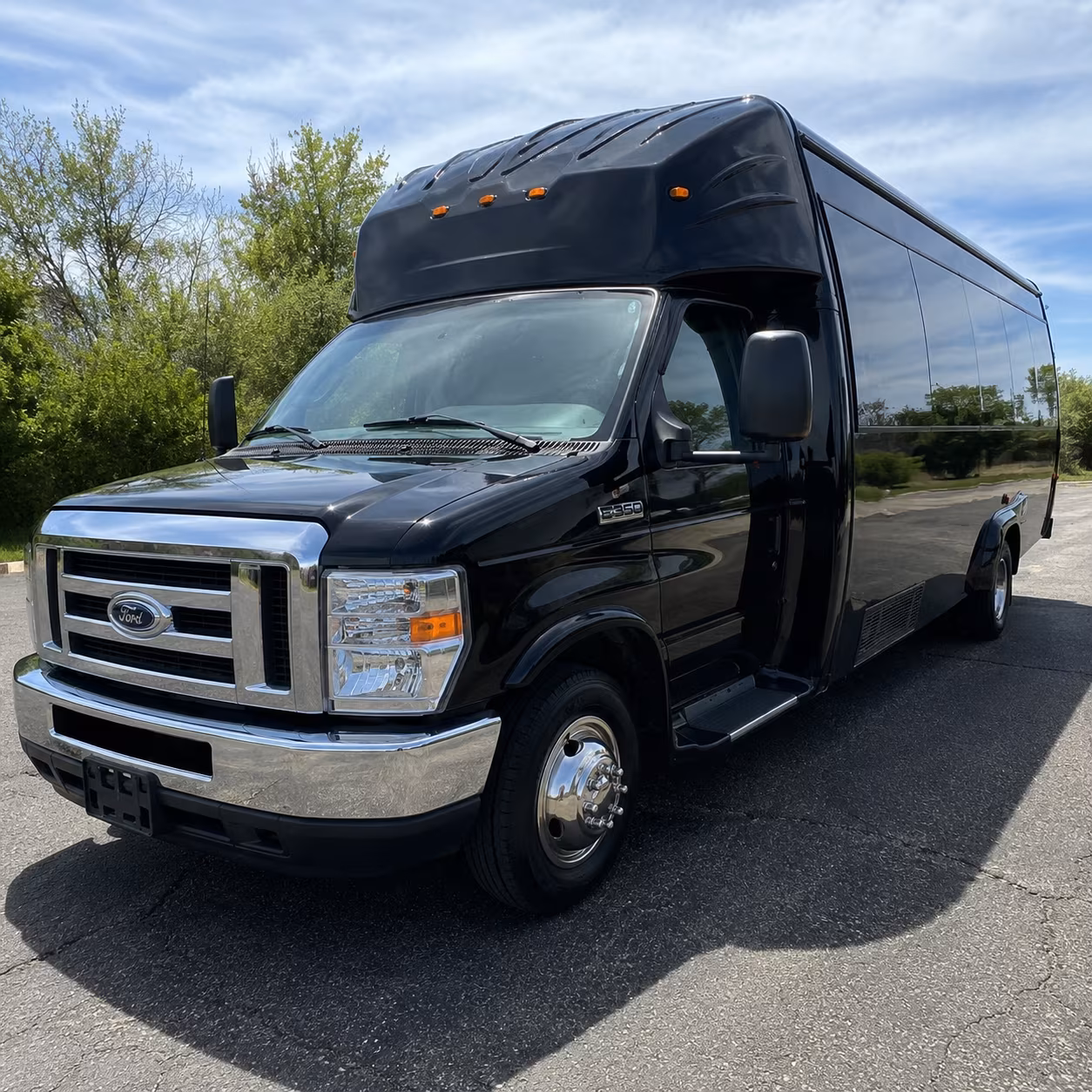 Atlanta Private Event Transportation party bus exterior