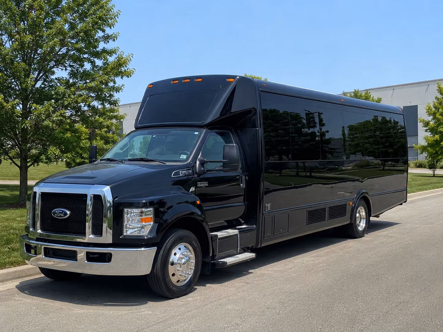 Atlanta Private Event Transportation party bus exterior