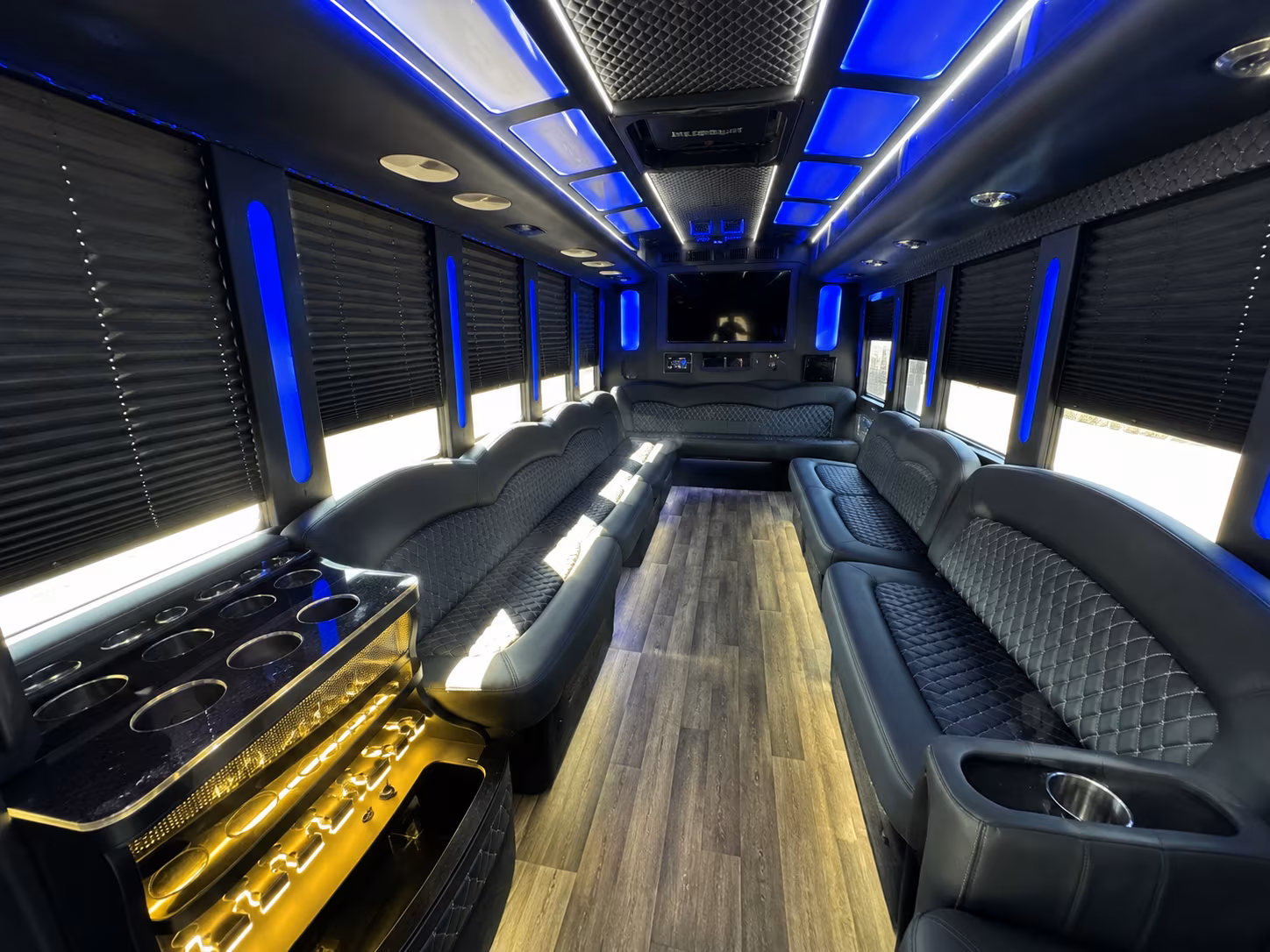 Atlanta Prom & Homecoming Transportation party bus exterior