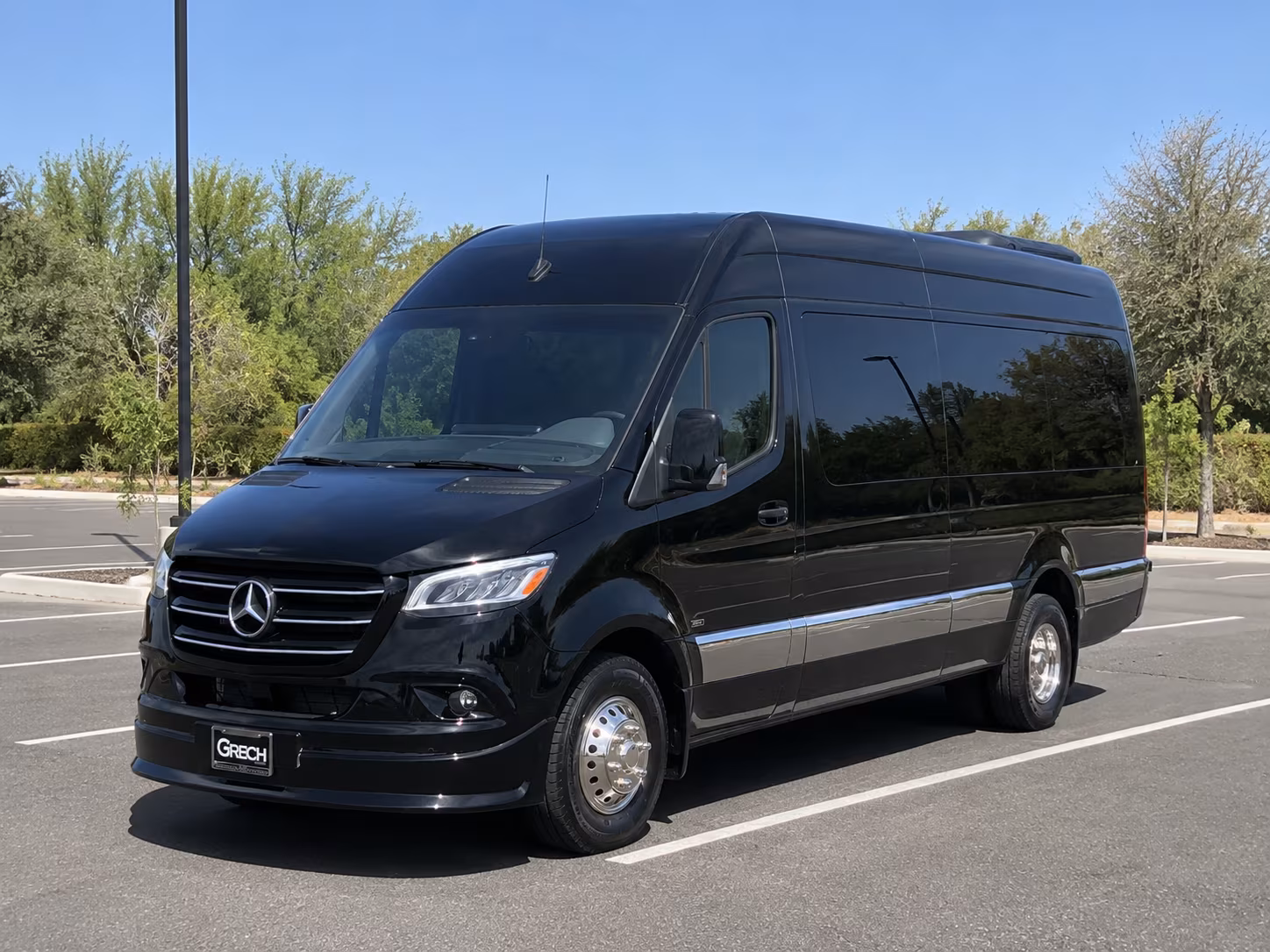 Atlanta School Event Transportation party bus exterior