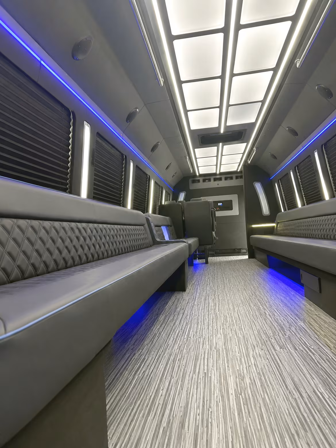 Atlanta Sporting Event Transportation party bus interior