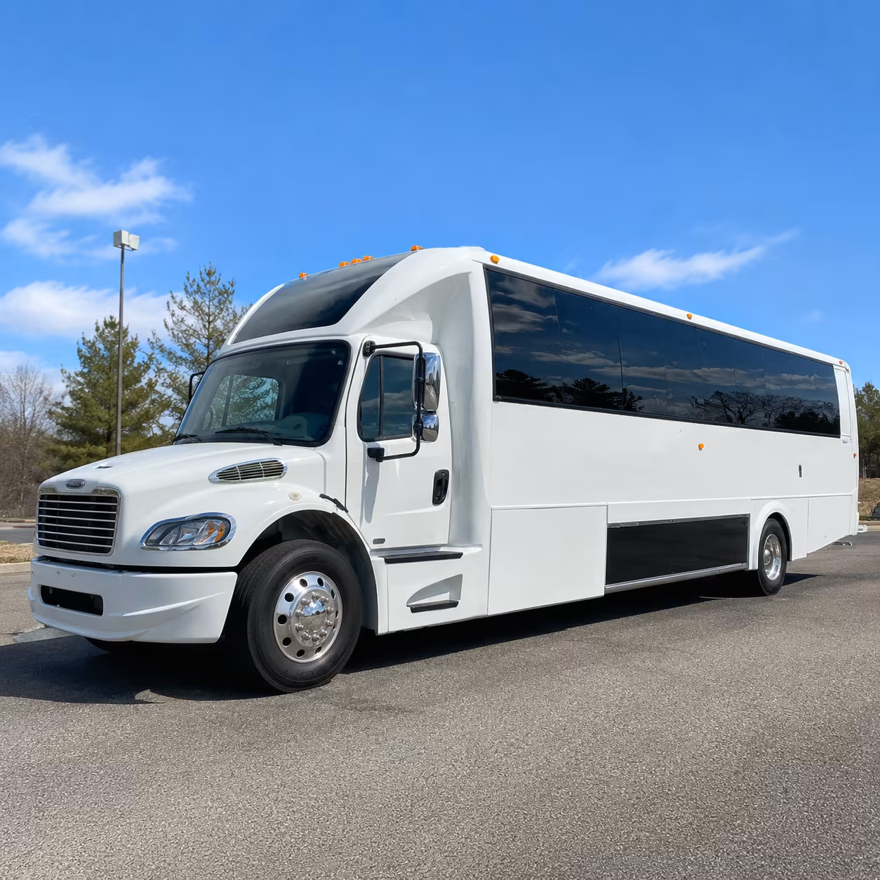 Atlanta Wedding Transportation party bus exterior