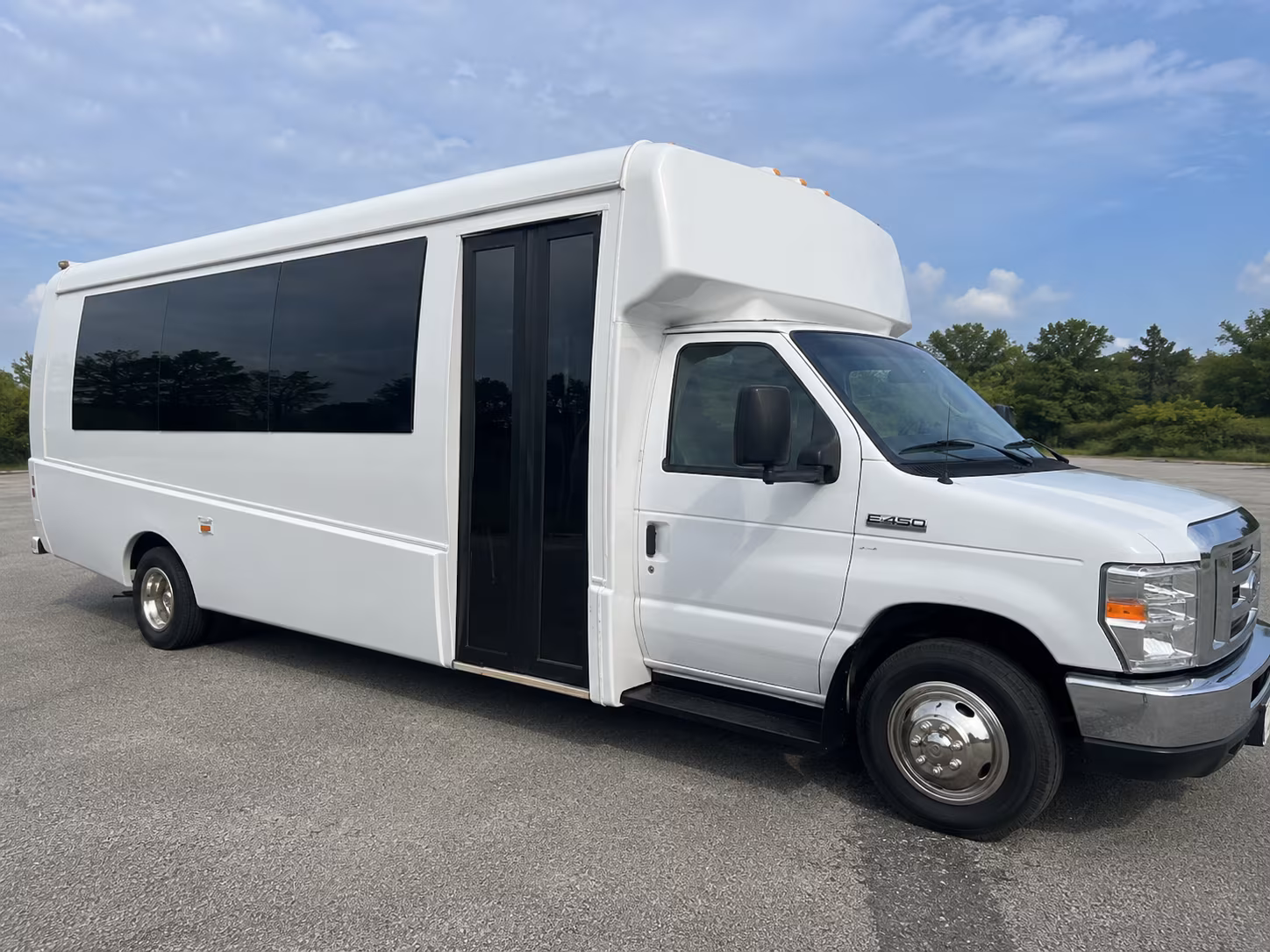 Atlanta Wedding Transportation party bus exterior