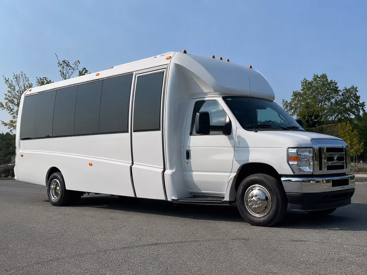Atlanta Wedding Transportation party bus exterior