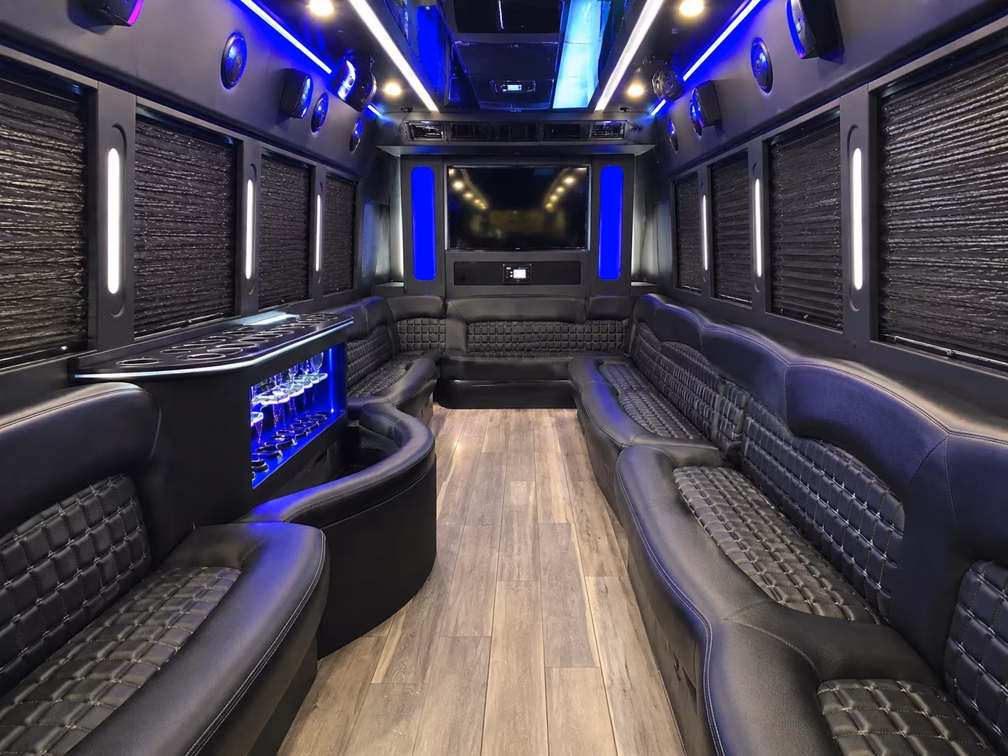 Atlanta Wedding Transportation onboard seating