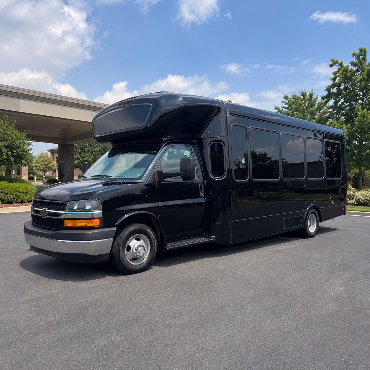 Atlanta Wedding Transportation party bus interior