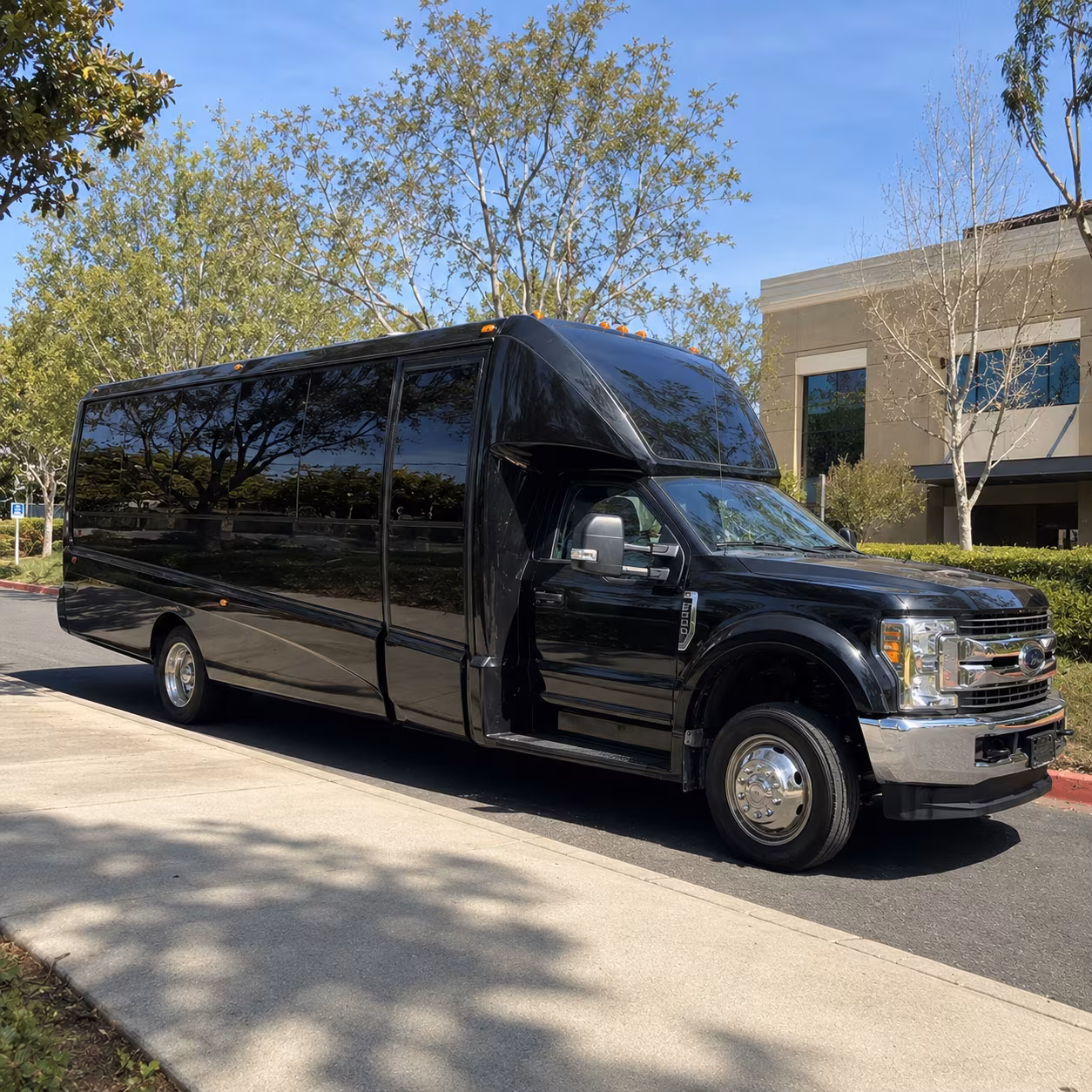 Atlanta Wedding Transportation party bus exterior