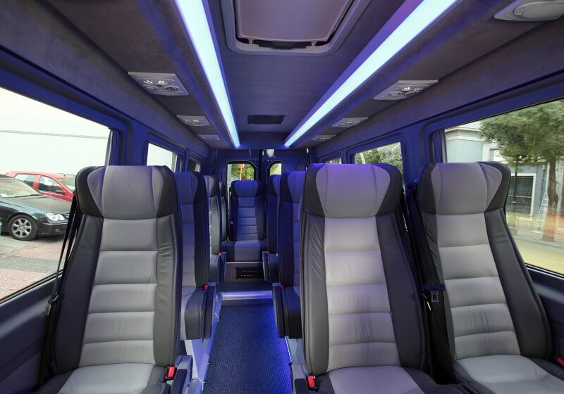 Athens 18 Passenger Van/Minibus Interior