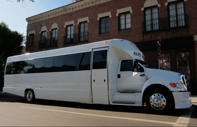 Savannah 30 Passenger Party Bus White