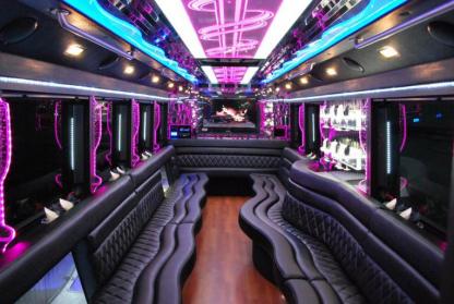 Alpharetta 50 Passenger Party Bus Interior